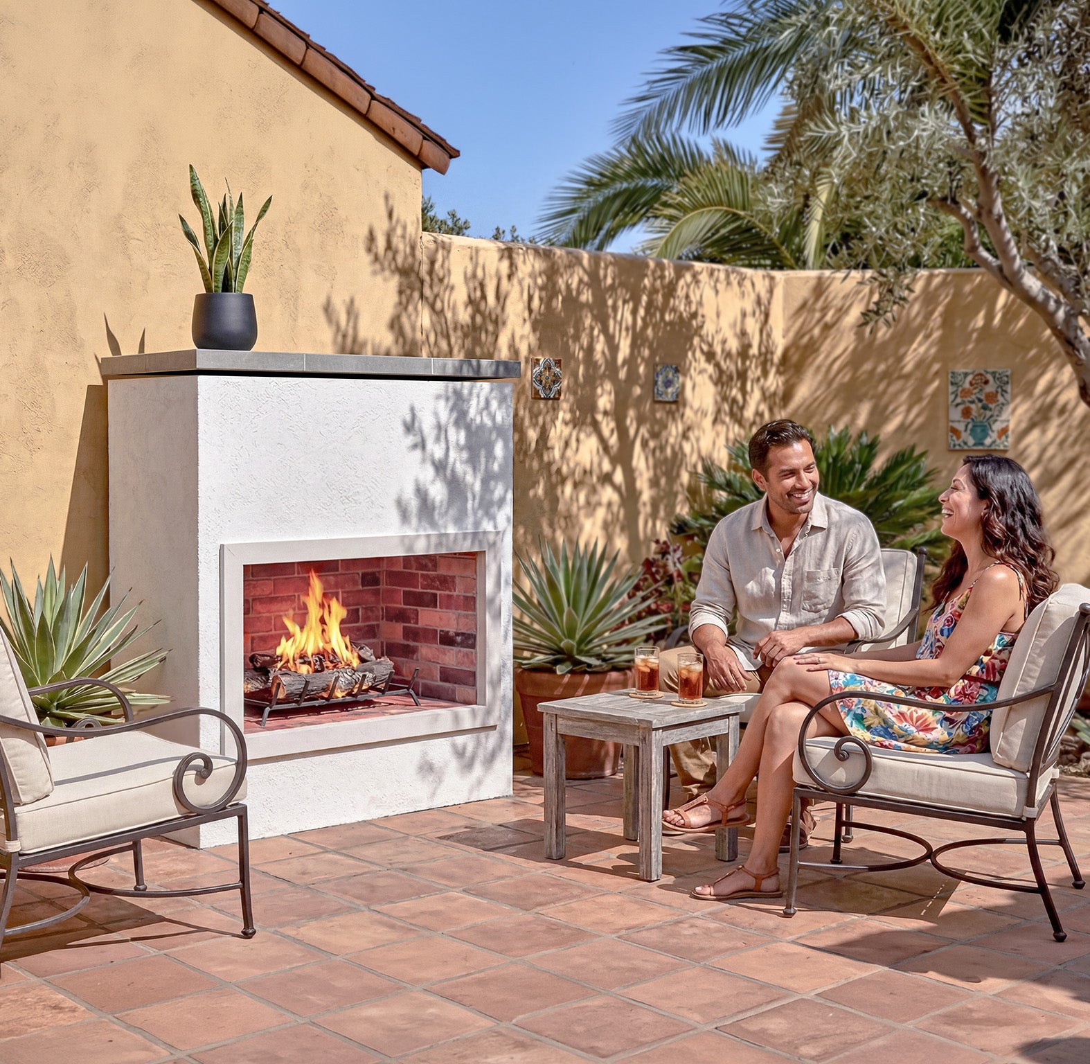 Cal Flame Cabo outdoor fireplace
