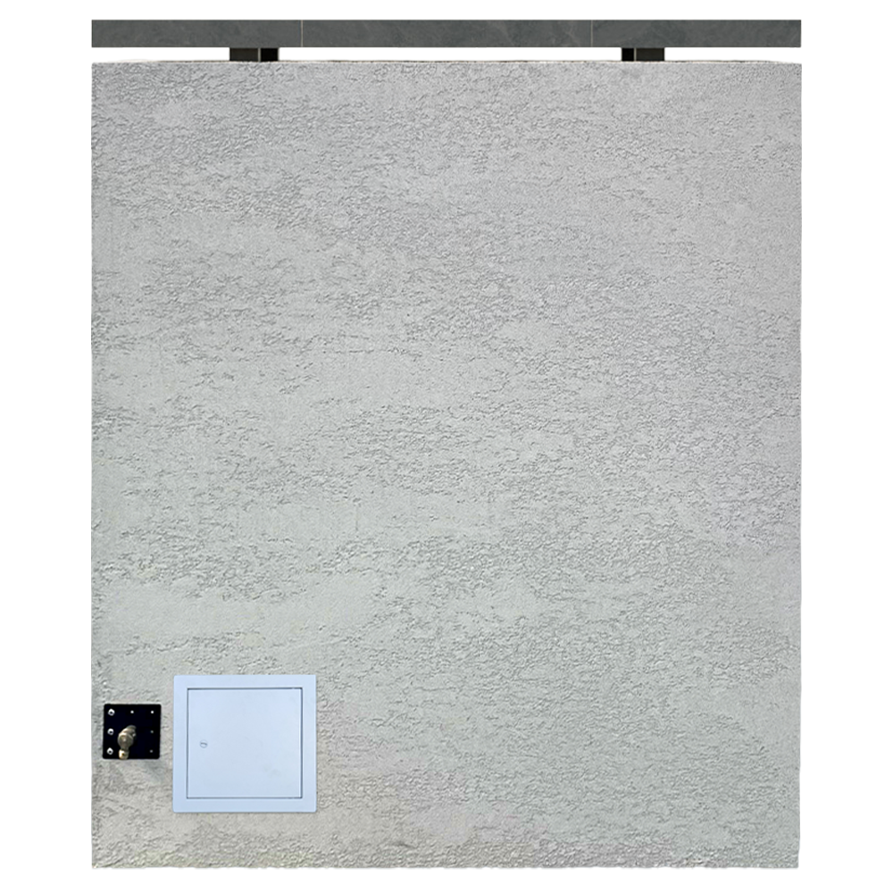 Cal Flame Monterey outdoor gas fireplace in stucco
