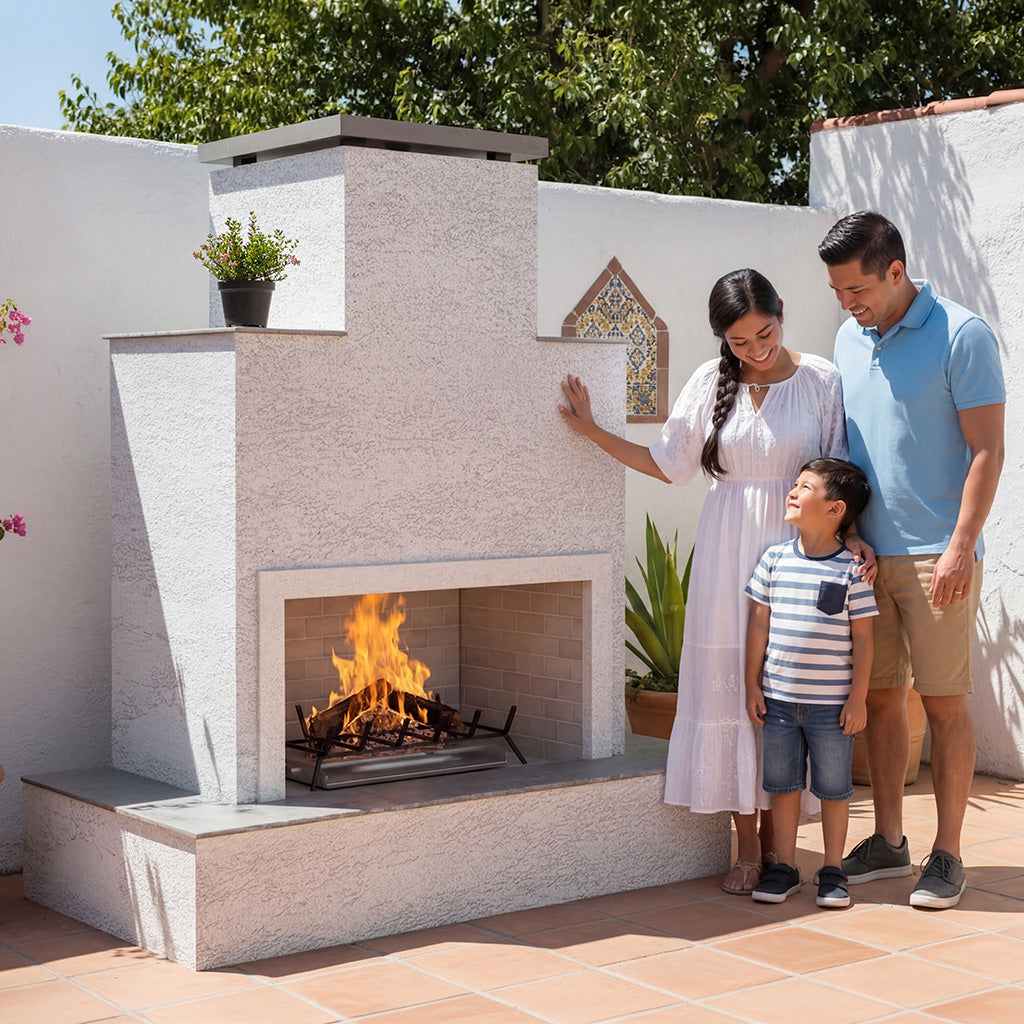 Cal Flame Tahiti outdoor fireplace