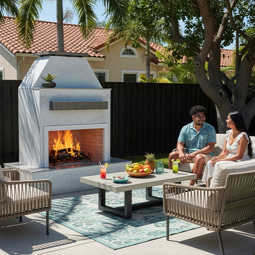 Cal Flame Key West outdoor fireplace