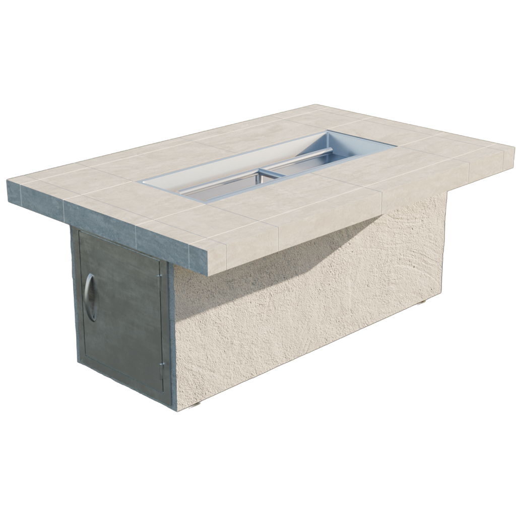 Cal Flame Phoenix rectangular gas fire pit