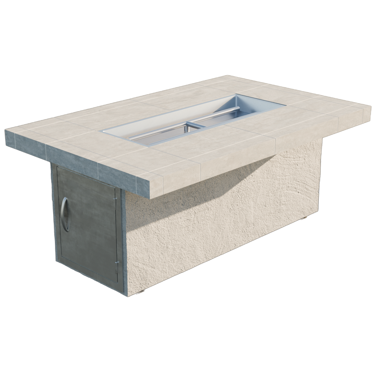 Cal Flame Phoenix rectangular gas fire pit