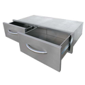 Cal Flame 2 drawer horizontal