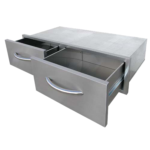 Cal Flame 2 drawer horizontal