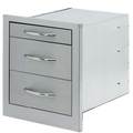 Cal Flame 3 drawer storage wide