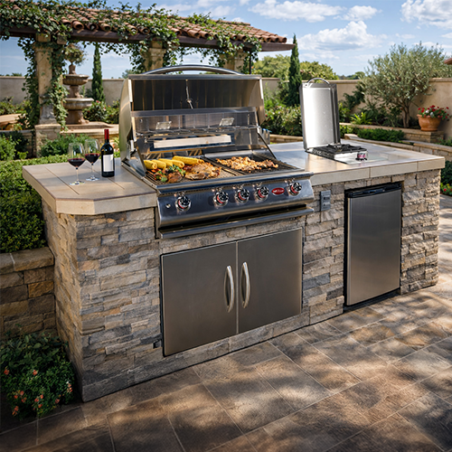 Cal Flame Baja Q outdoor kitchen island