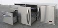 Cal Flame complete utility storage set with doors and drawers