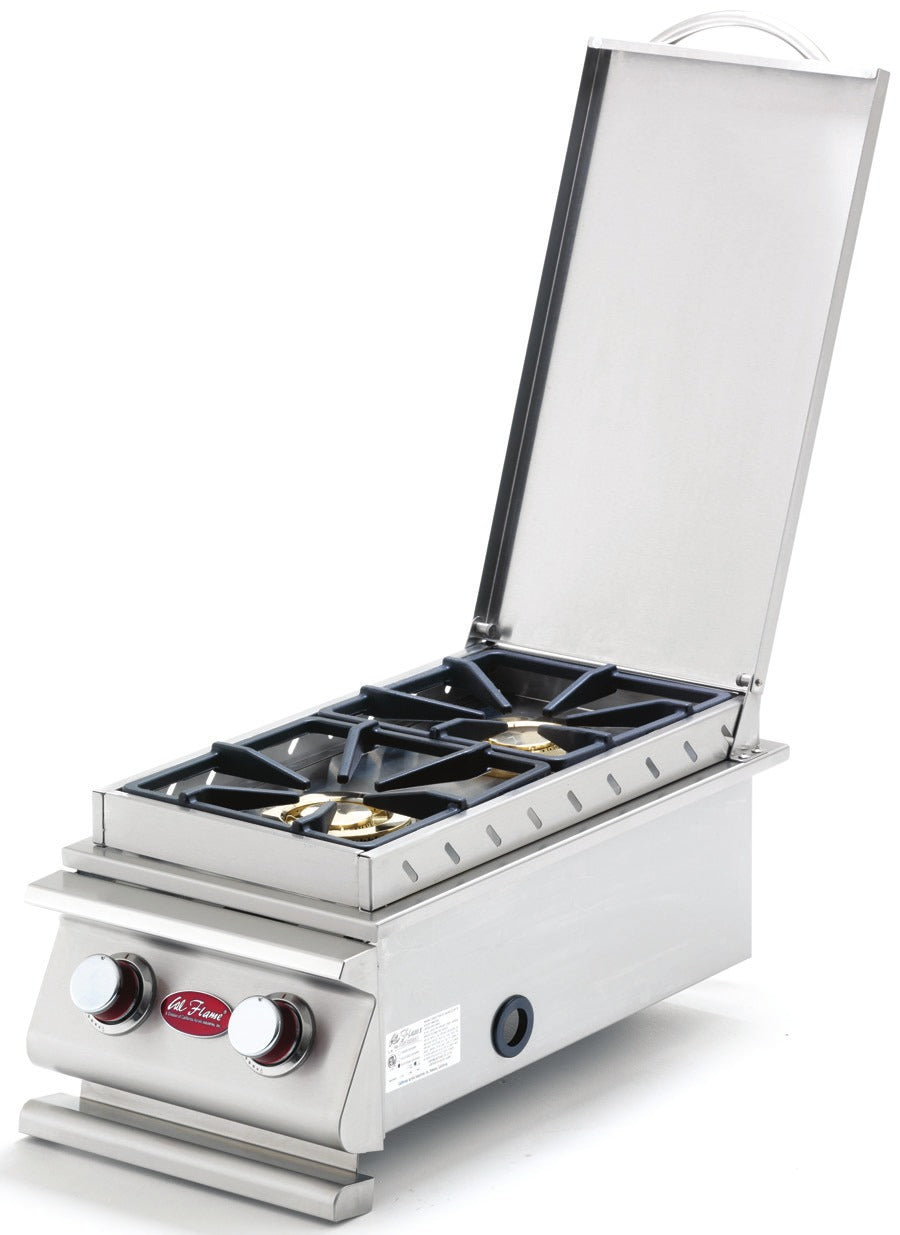 Cal Flame standard single flat side burner with vertical lid