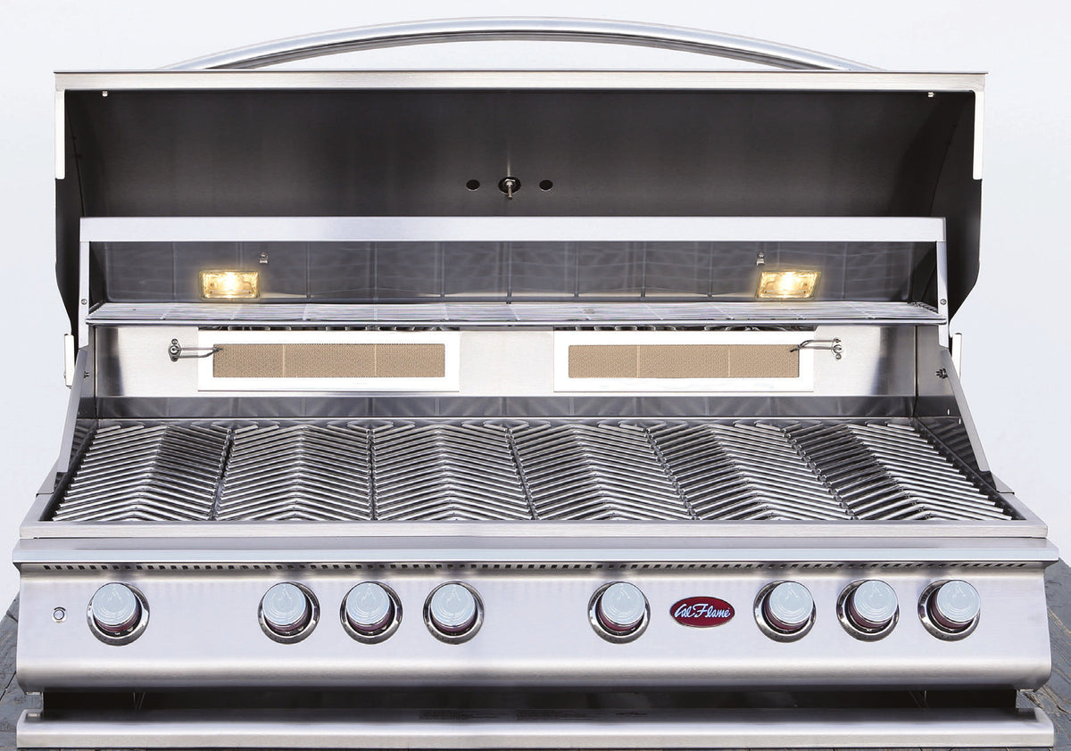 Cal Flame P Series P5 five burner built-in grill with dual infrared back burners